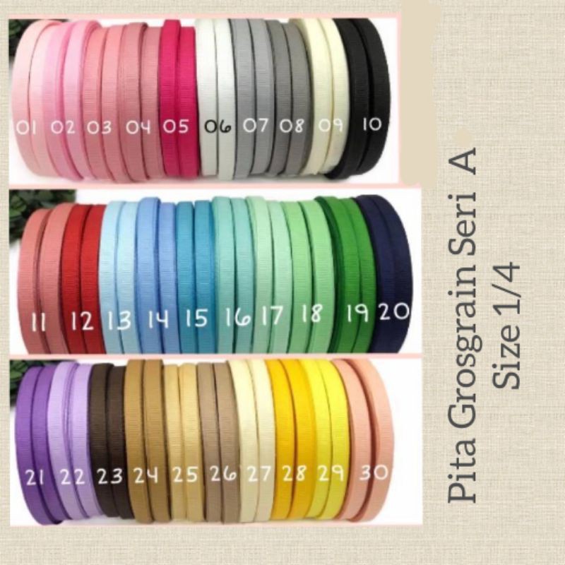 

20 YARD - UK 6MM PITA DX / PITA GROSGRAIN IMPORT 1/4 INCH