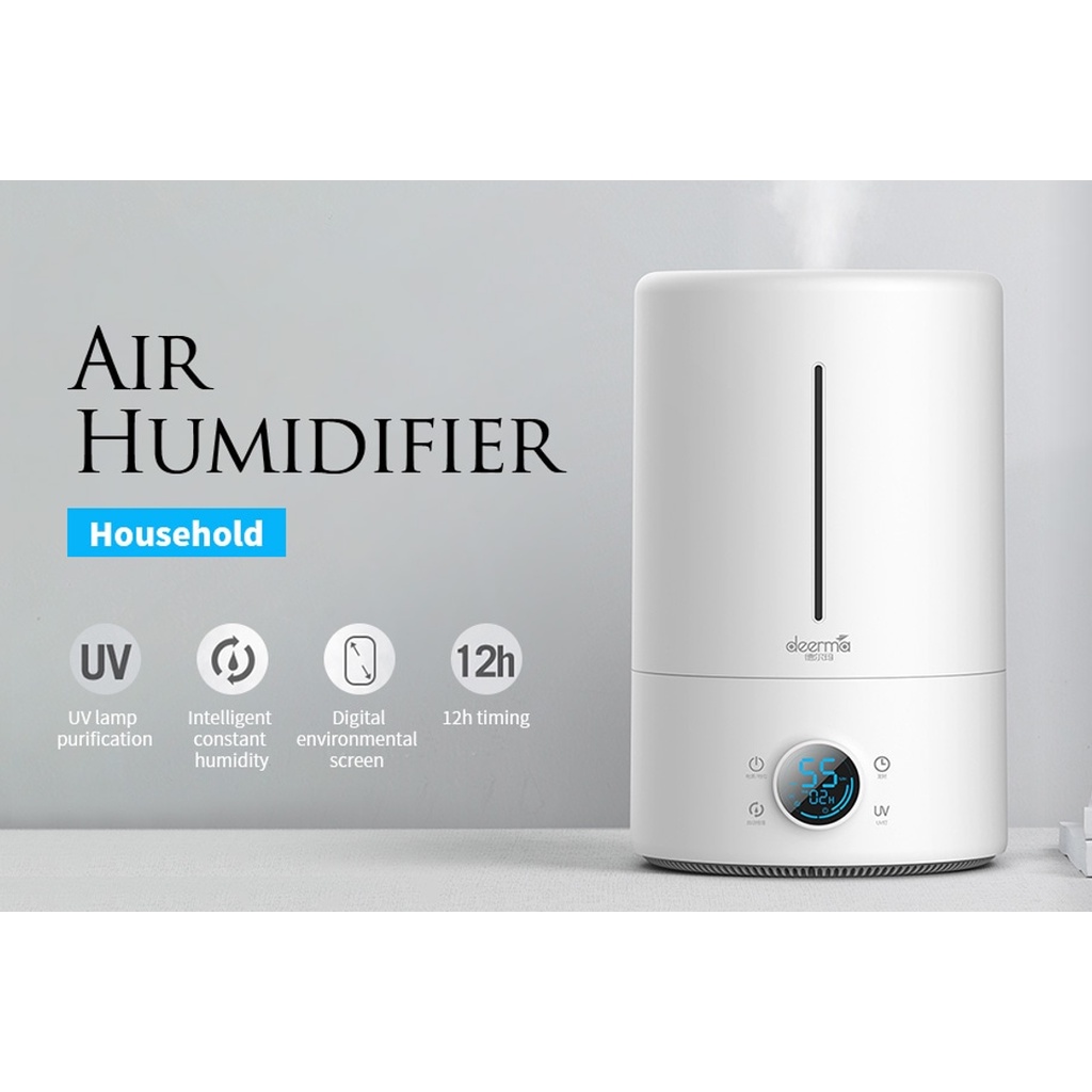 DEERMA Air Humidifier F628S Purifier Pelembab Udara Garansi