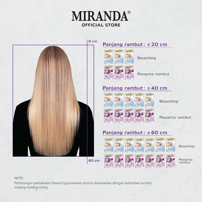 Miranda Paket Super Blue Bleaching +MCP1 Taro Latte