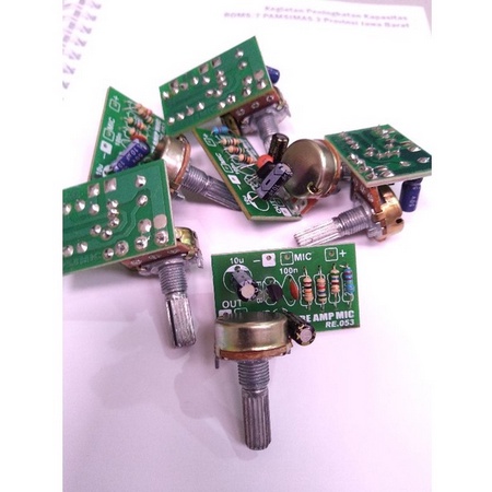 Kit Pre Amp Penguat Mic 1 Transistor