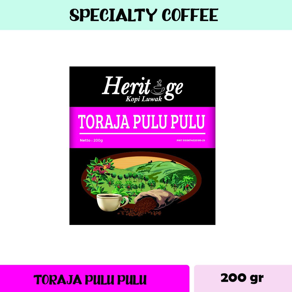 Kopi Toraja Pulu Pulu 200 gr