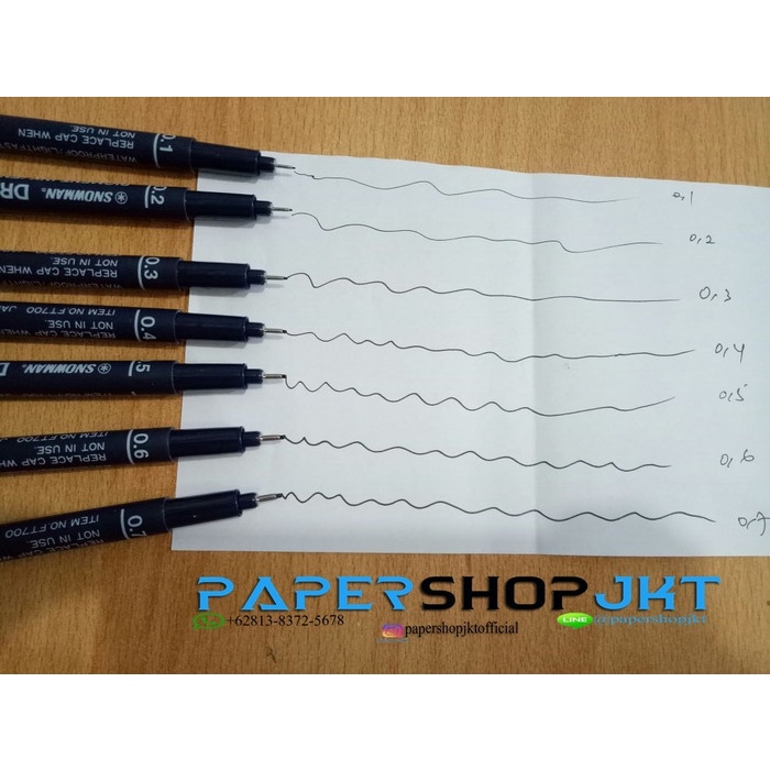 

Pendrawing- Grosir!!! Drawing Pen Snowman 700 Hitam 0.5 Atk -Drawing-Pen.