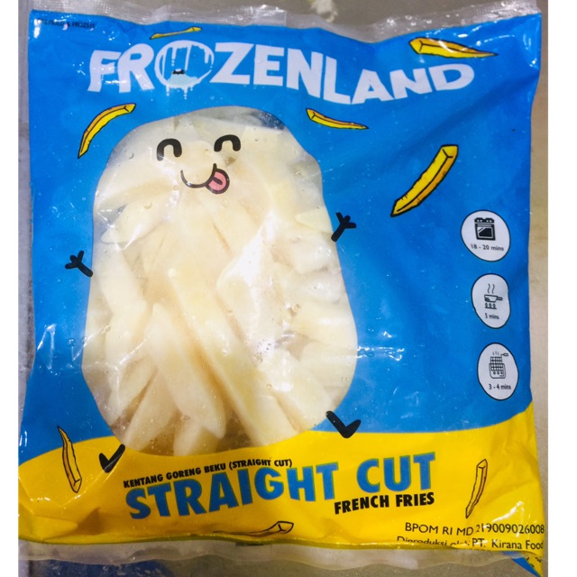 

Frozen land straight cut 500gr