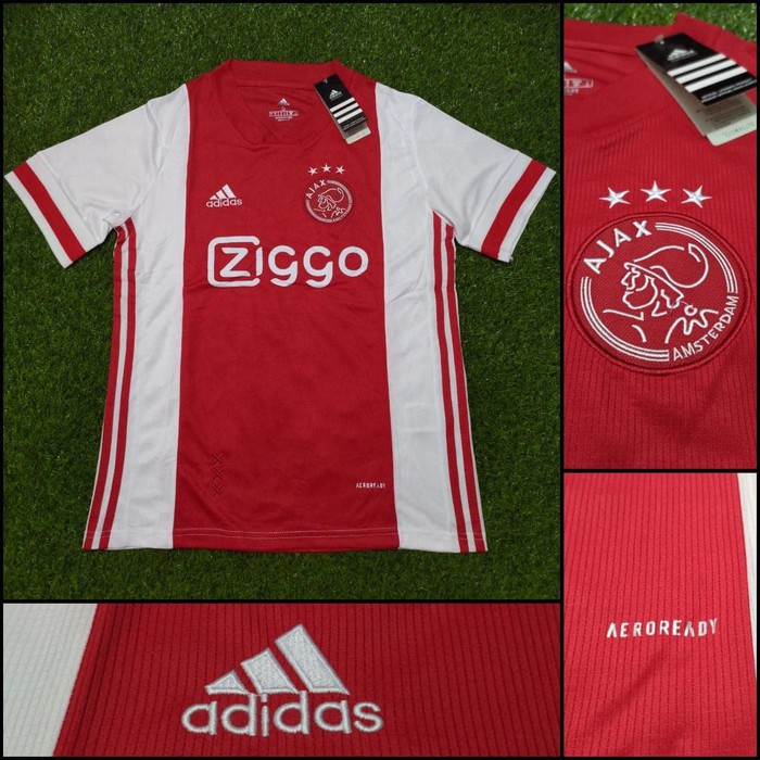 JERSEY AJAX AMSTERDAM 2020 2021 HOME MERAH TERBARU PREMIUM QUALITY KUALITAS JAMINAN TERBAIK