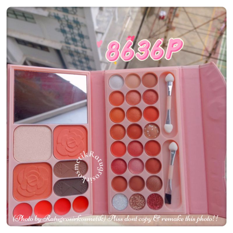 PROMO!!EYESHADOW PALETTE MAKE UP BUBBLE PEACH/STRAWBERRY MILK ANYLADY NO.8636N/HAPPT TIME NO.8614HD