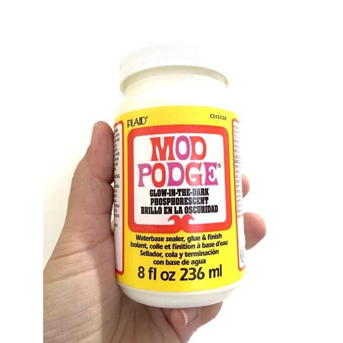 

Akeil | Mod Podge Glow In The Dark Sealer Waterbase 8Oz Pelapis Craft Fosfor Kekinian Terlaris