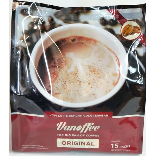 

VANOFFEE KOPI INSTAN LATTE GULA TERPISAH 15pc