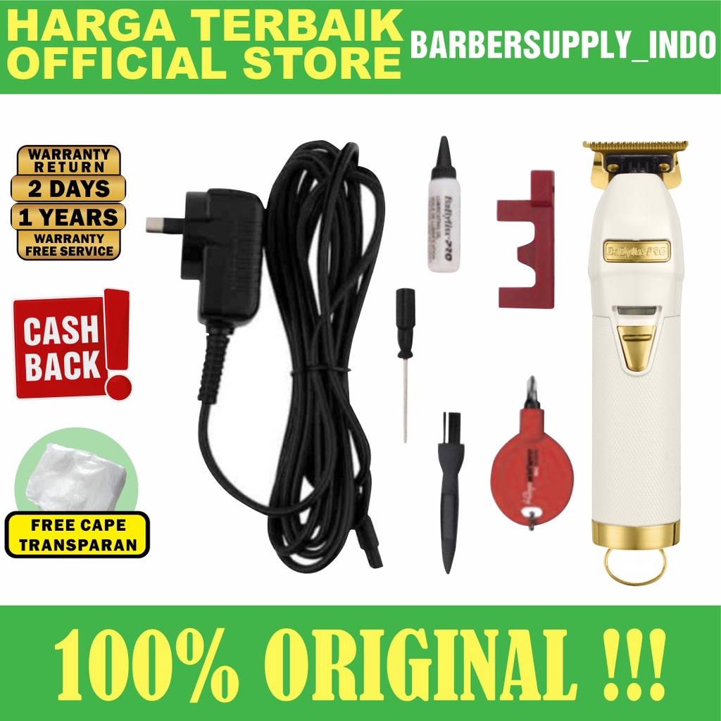 BABYLISS PRO TRIMMER FX WHITE GOLD / MESIN ALAT CUKUR KUMIS JENGGOT