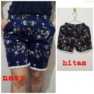 Celana pendek wanita santai hotpant uk standar dan jumbo Celana pendek wanita santai hotpant uk standar dan jumbo