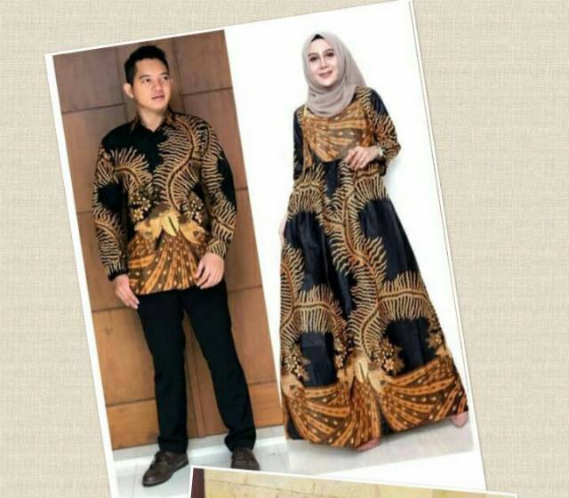 Couple gamis jumbo ld 110 dan 120 batik pekalongan