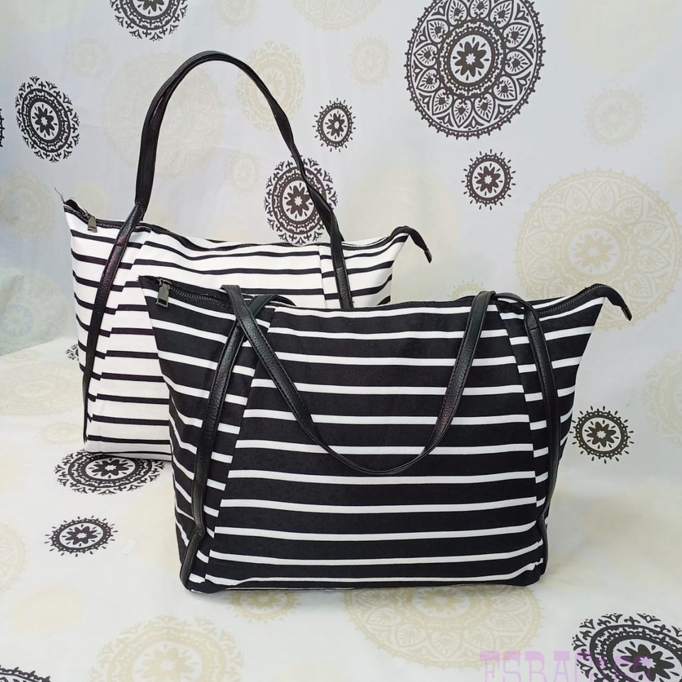 [ READY ] Tas Tote Wanita Terbaru/Totebag Wanita/Tas Salur Murah/Tote Salur/Tote Fashion Tas jinjing wanita totebag wanita import hand bag wanita tas kanvas wanita tas wanita kekinian tas wanita import