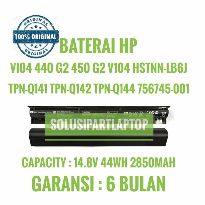Baterai Original laptop HP V104 Original