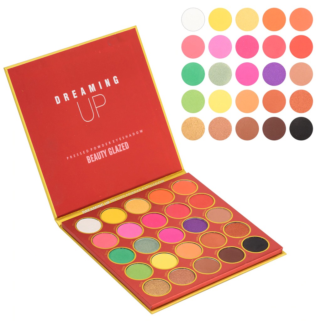 Beauty Glazed 25 Colors Eyeshadow Palette Eyeshadow Matte Eyeshadow Shimmer Eyeshadow Beauty Glazed