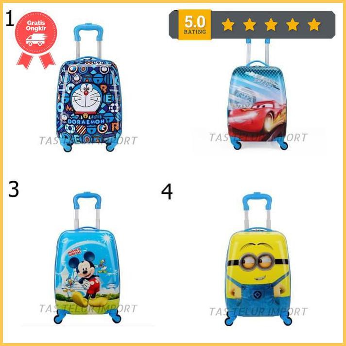 Koper Sekolah Anak Laki 16Inch/ Koper Anak Anak Karakter/Troli Sekolah Jntna8900