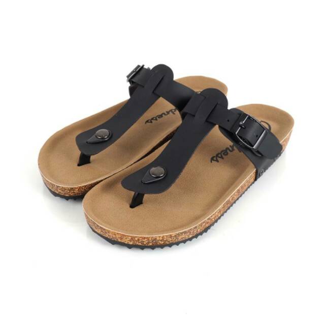 DISC 50% SANDAL KULIT GOODNESS YOUTH BLACK