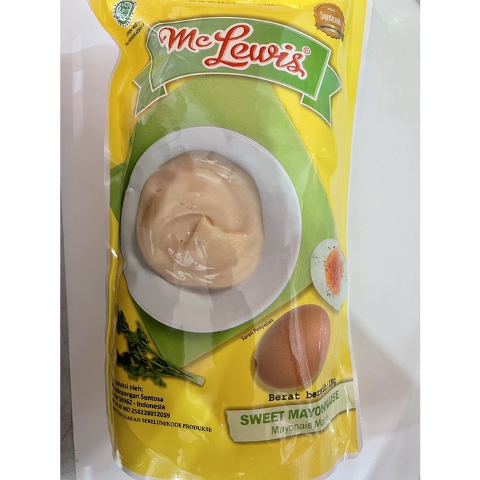 

Mclewis sweet mayonaise 1kg mayo manis (mc lewis)