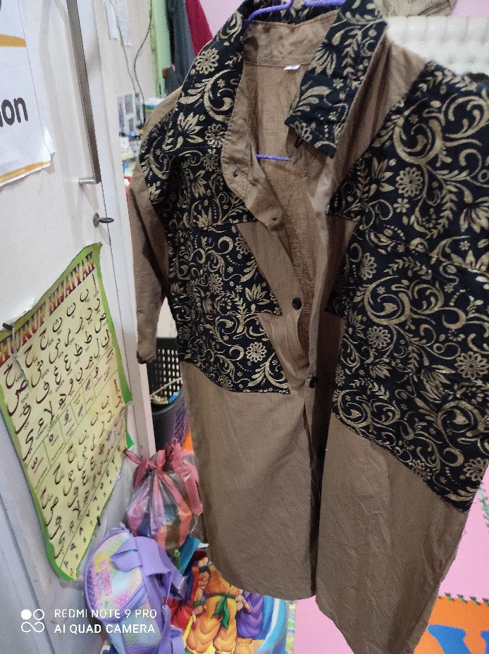 Kemeja Hem Pria Kombinasi Batik Pekalongan Kl700