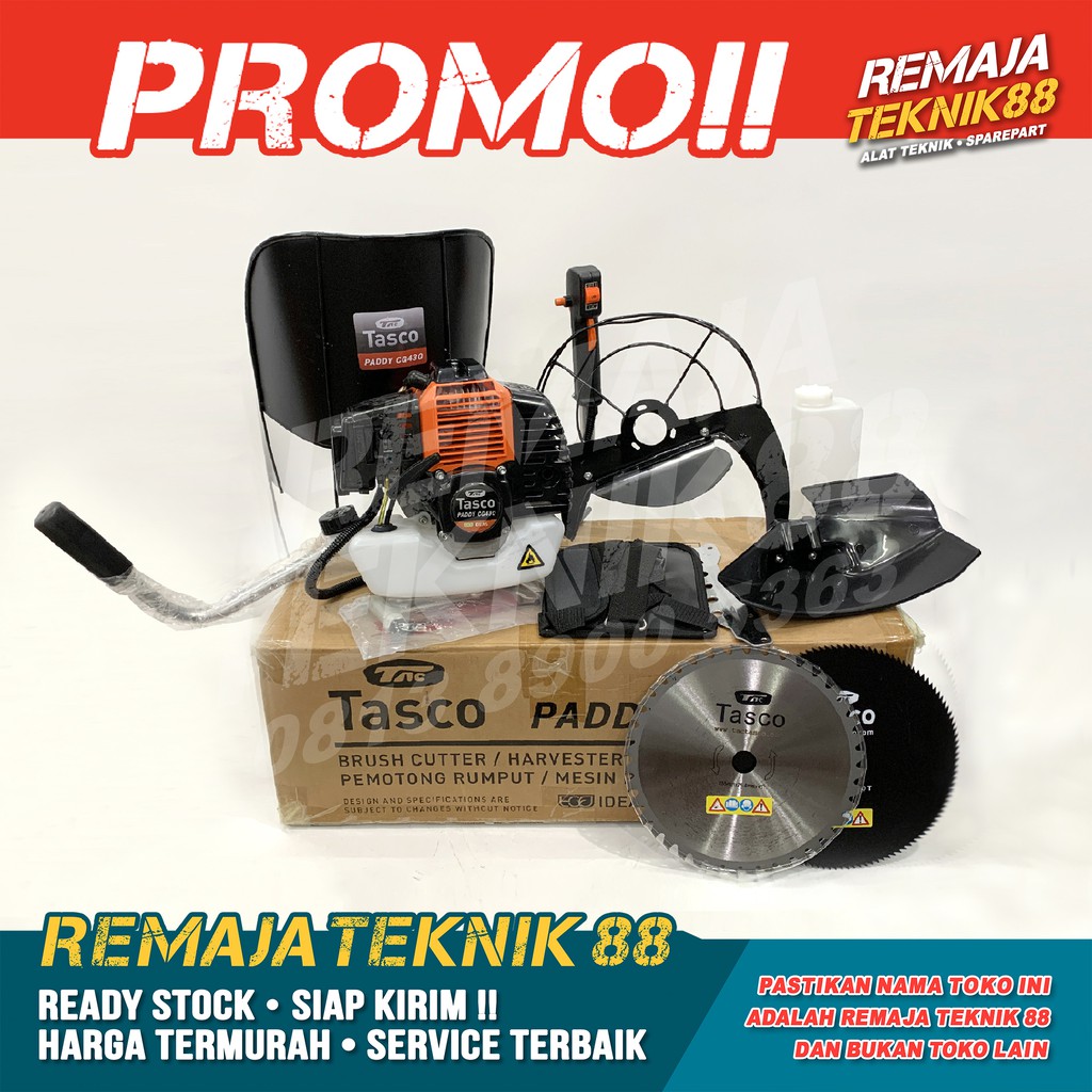 MESIN PEMOTONG PADI / TASCO CG 430 / PADDY REAPER / ALAT POTONG PADI 2 TAK BENSIN