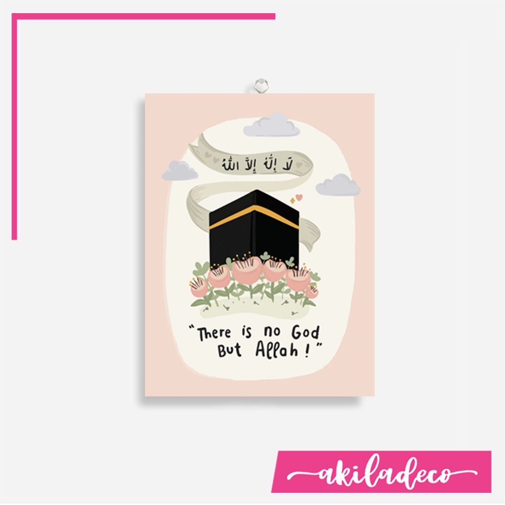 Hiasan Dinding islami cartoon quotes inspirasi islam Pajangan dinding Ruang Tamu