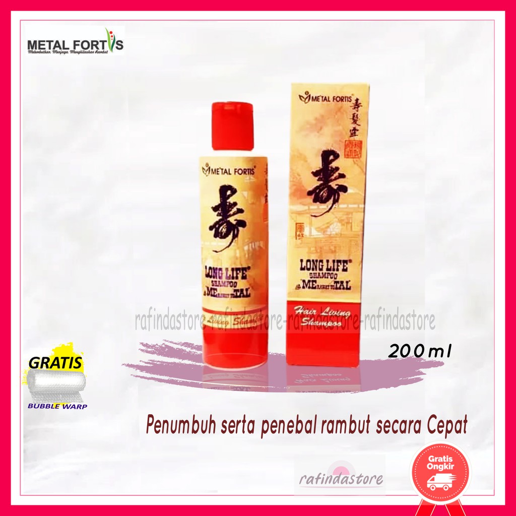 SHAMPO METAL LONG LIFE 200ML / METAL SHAMPO / SAMPO METAL /  SHAMPOO METAL FORTIS ASLI METAL SHAMPO