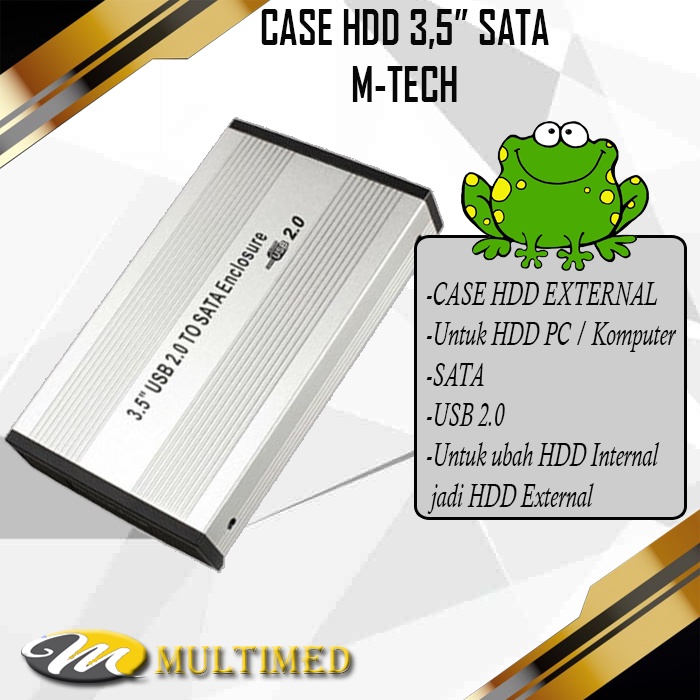 CASE HARDISK EXTERNAL 3,5&quot; PC SATA BARU