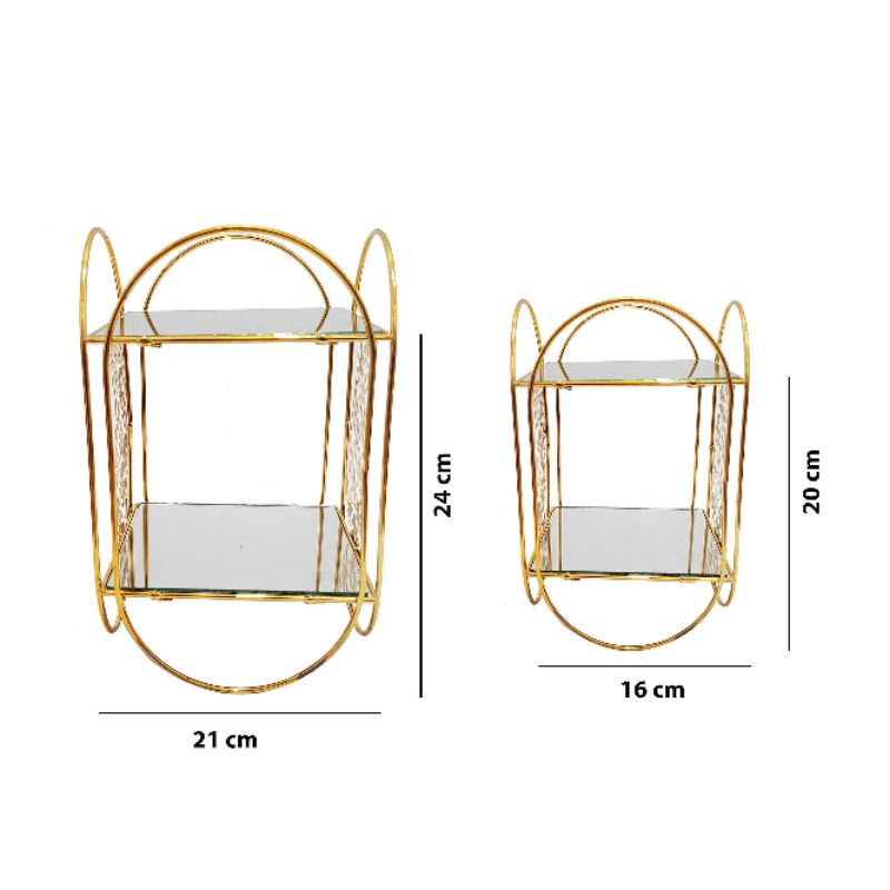 Standing Cake Susun Kaca Set / Tier Cake / Tempat Kue