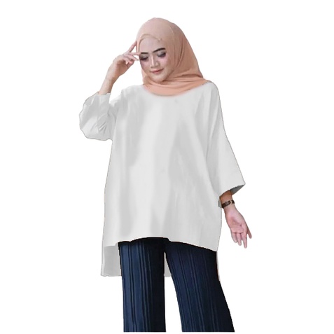 Tunik Atasan Wanita Polos Size XL LD 110cm