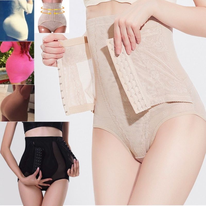 KORSET CELANA PANTS PREMIUM WANITA DENGAN KANCING DEPAN - KORSET PENGECIL PERUT PENGANGKAT BOKONG