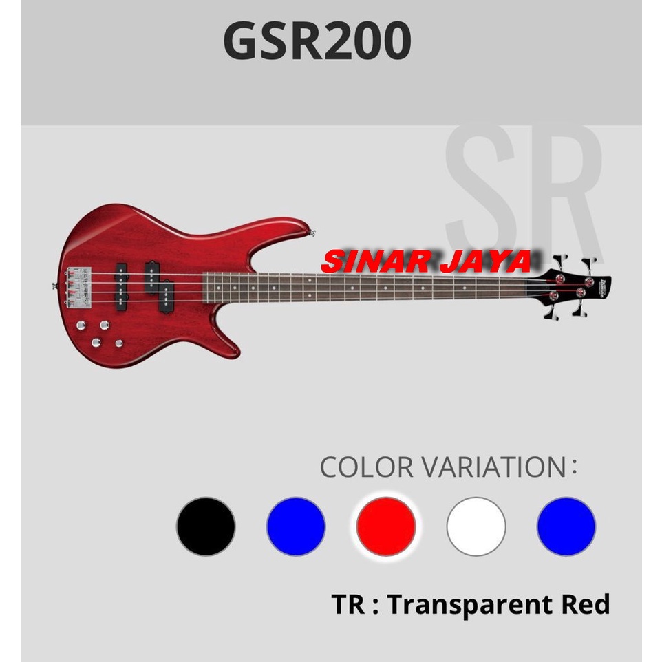 Ibanez GSR-200 Red Bass Electric