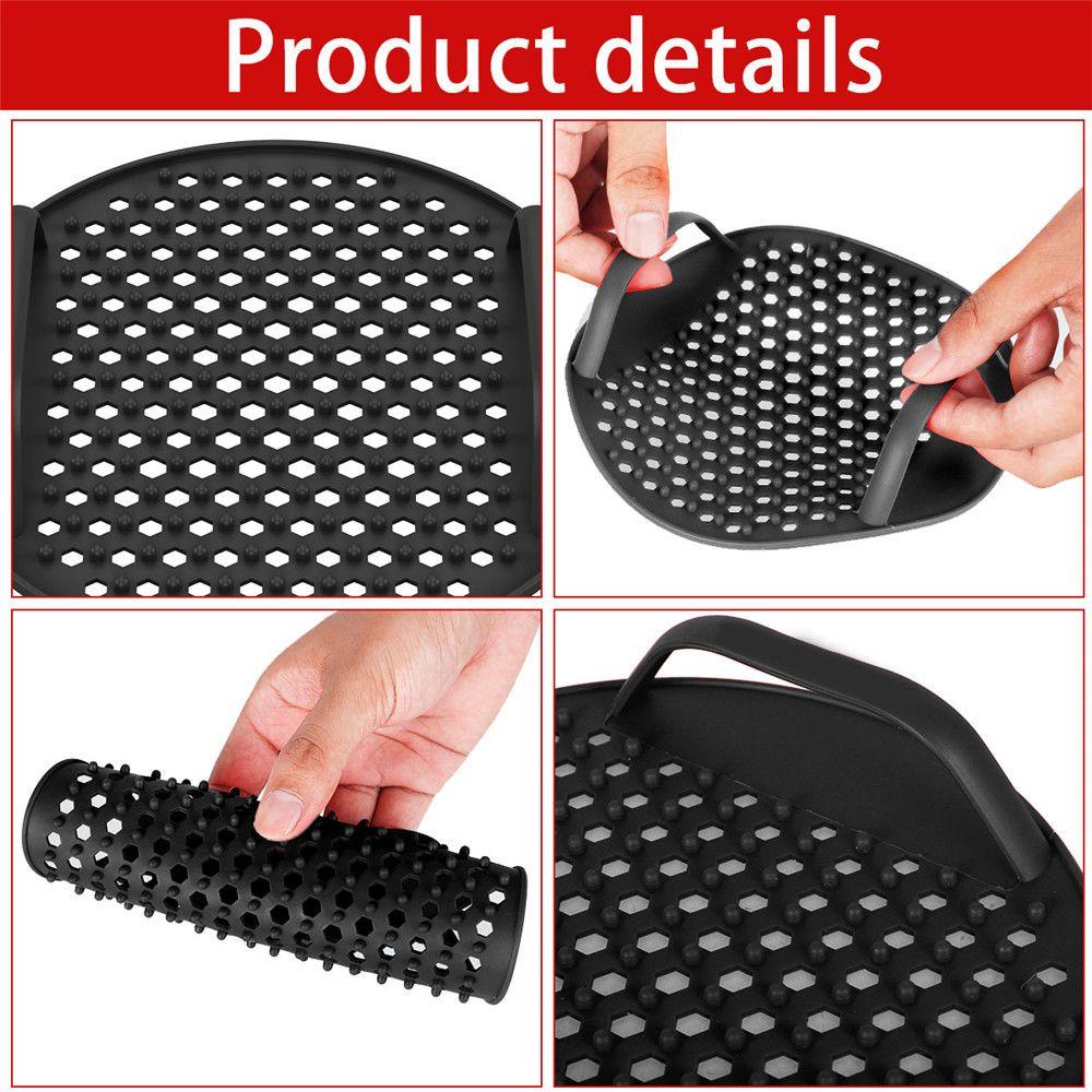 Preva Air Fryer Liner Mat Reusable Roti Fried Chicken Non Stick Oven Pizza Plate AirFryer Aksesoris Heating Baking Pad