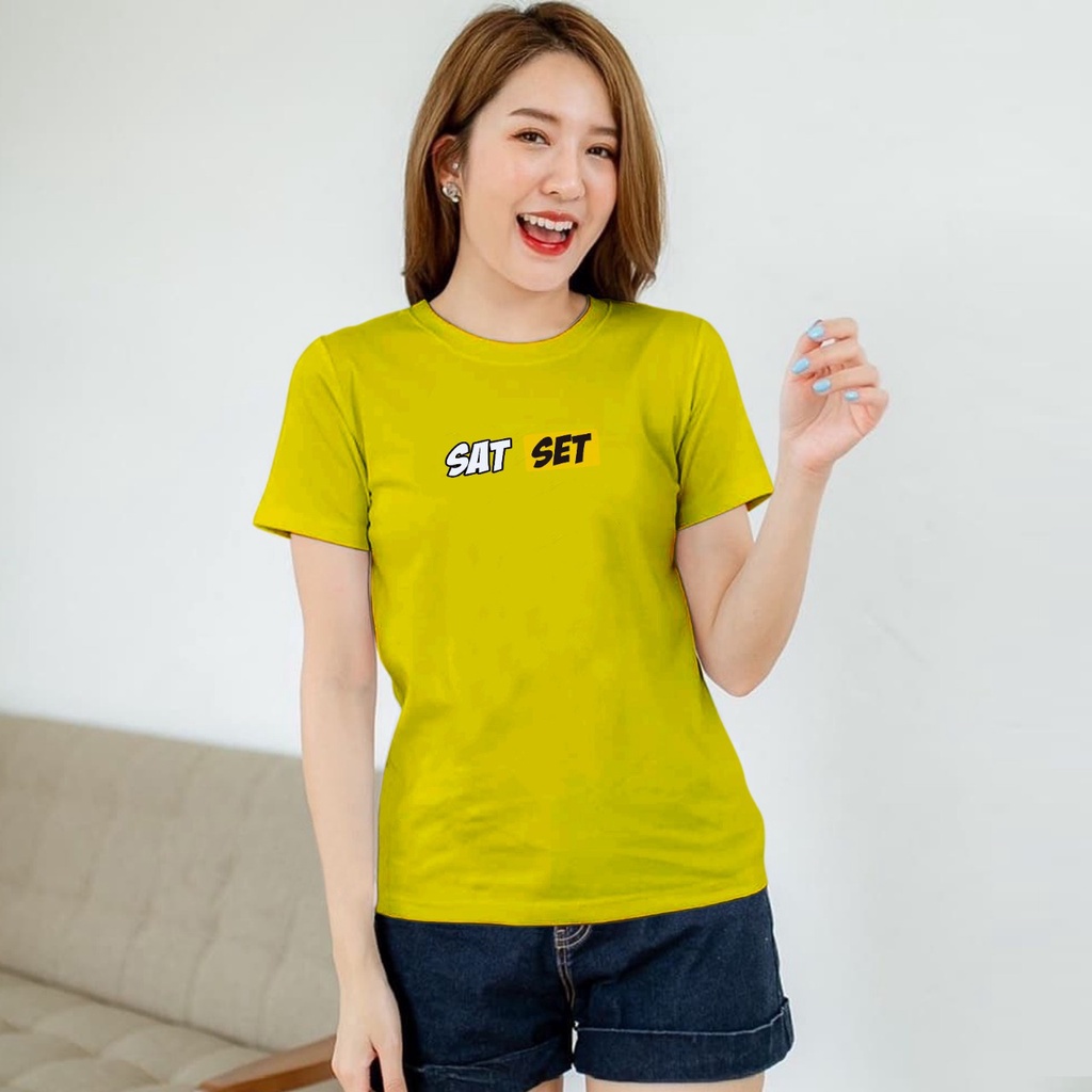 ISANNY SIZE.S M L XL XXL 2209-00049 KAOS OBLONG / KAOS CEWEK / ATASAN WANITA / SAT SET / READY STOCK