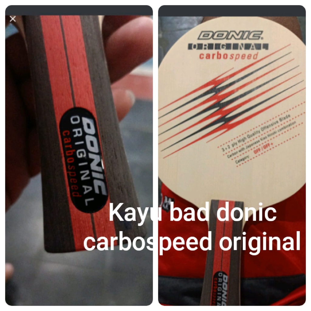 DONIC ORIGINAL CARBOSPEED -KAYU/BLADE BAT-BET PINGPONG/TENIS MEJA PAKET HEMAT