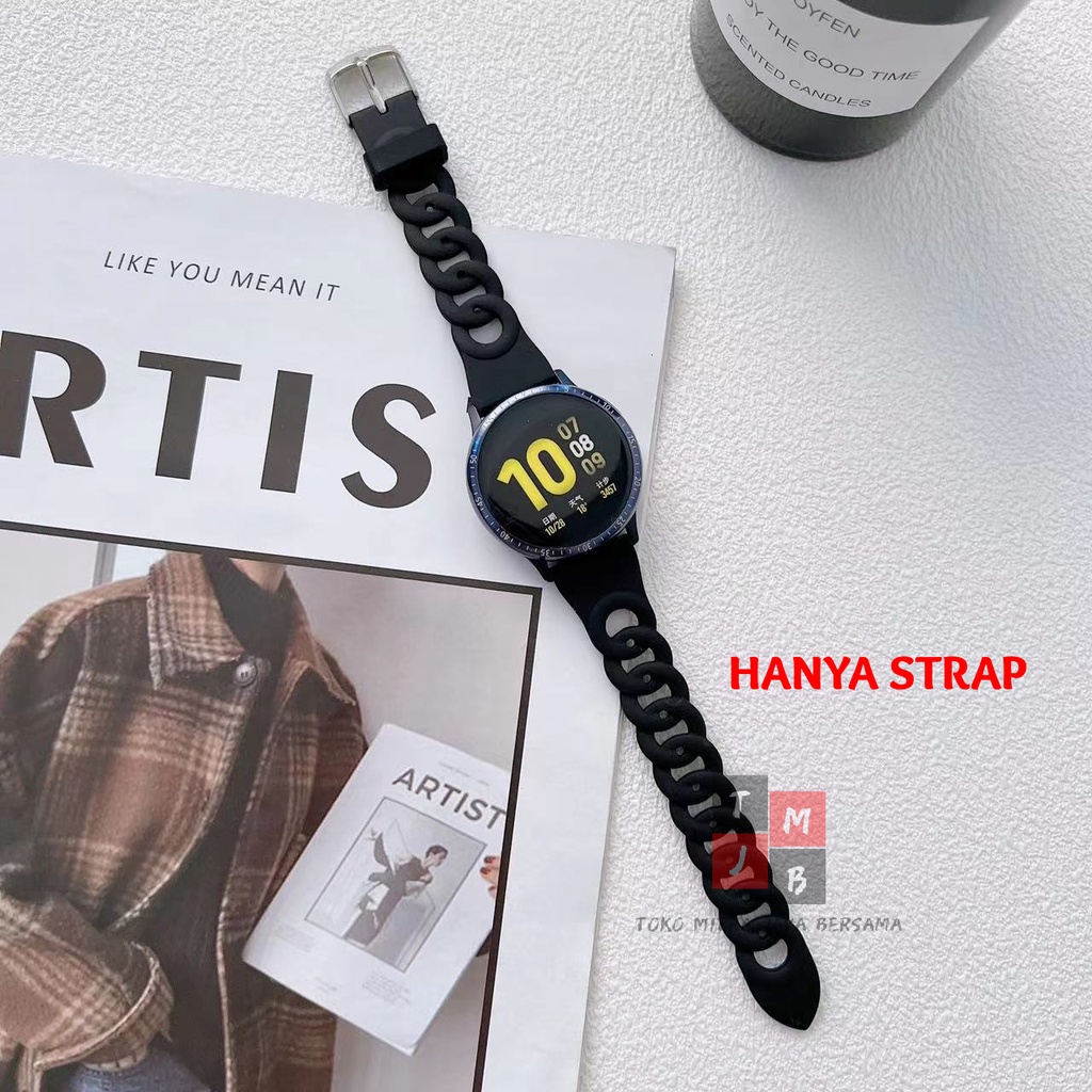 STRAP SMARTWATCH TALI JAM SILICONE SILIKON 22MM UNIVERSAL MODEL KLIP HIGH QUALITY HUAWEI HONOR SAMSUNG MOTIF RANTAI