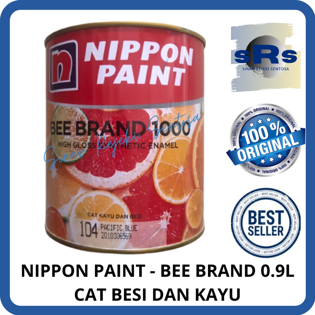 NIPPON PAINT - BEE BRAND 1000 CAT KAYU DAN BESI 0,9L