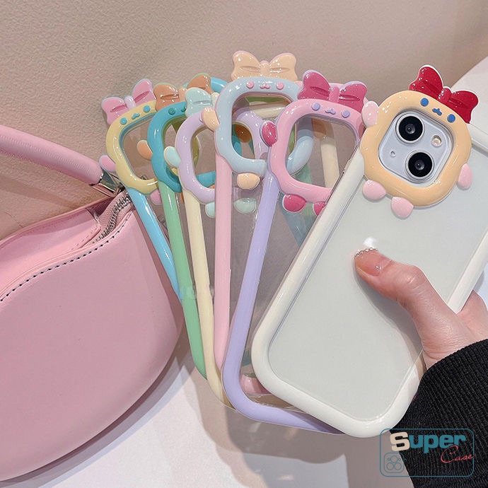 Soft Case TPU Motif Kartun Monster 3D Warna Permen Untuk IPhone XR 11 7 8 6 6S Plus 13 12 Pro MAX X XS MAX