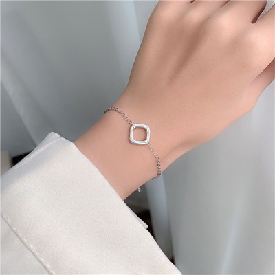 Gelang Wanita Model Korea Simple Clover Kristal untuk Hadiah-#15
