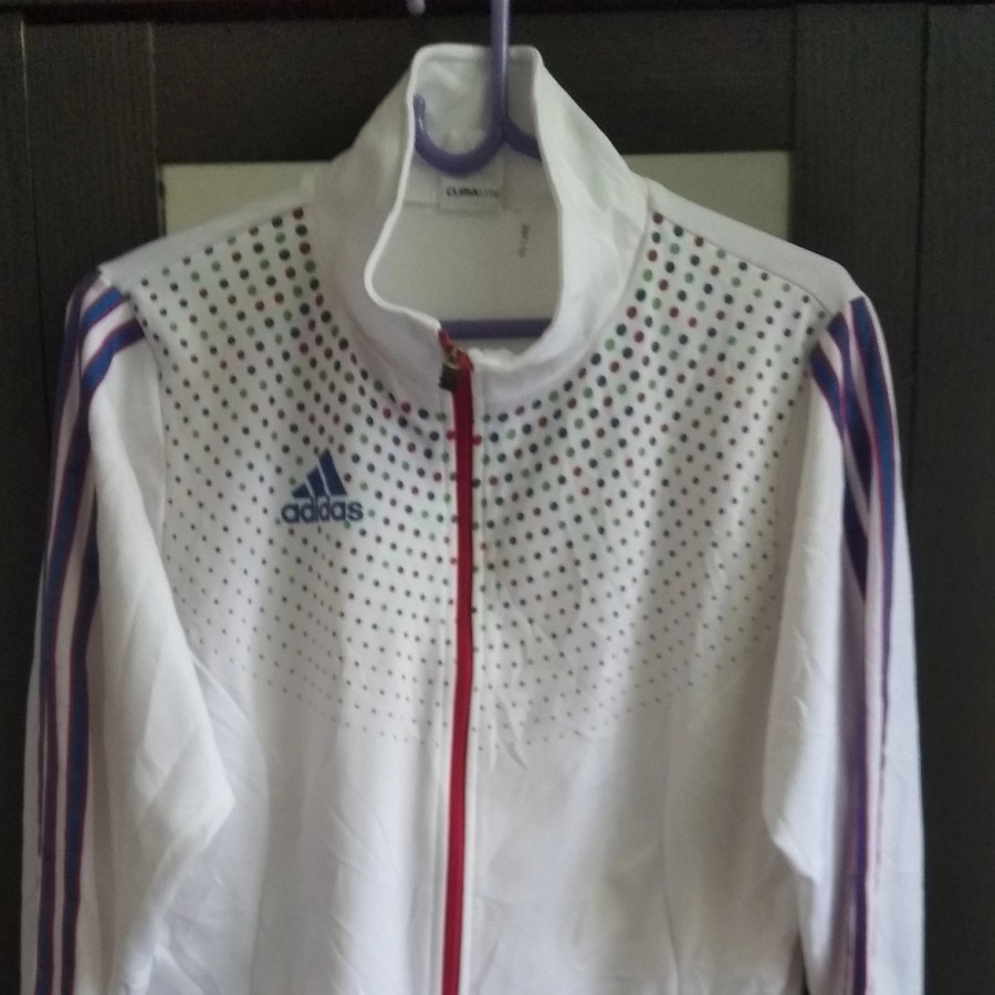 jaket tracktop adidas climalite uv care