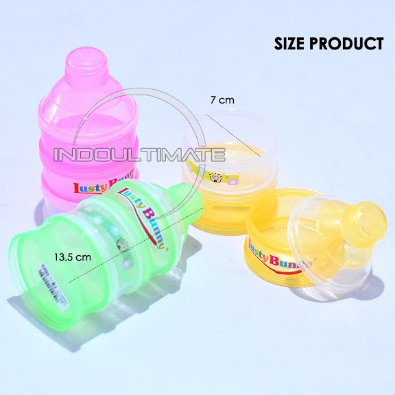 Container Susu Bayi LUSTY BUNNY Tempat Wadah Susu / alat makan bayi / botol susu Random BY-606TS
