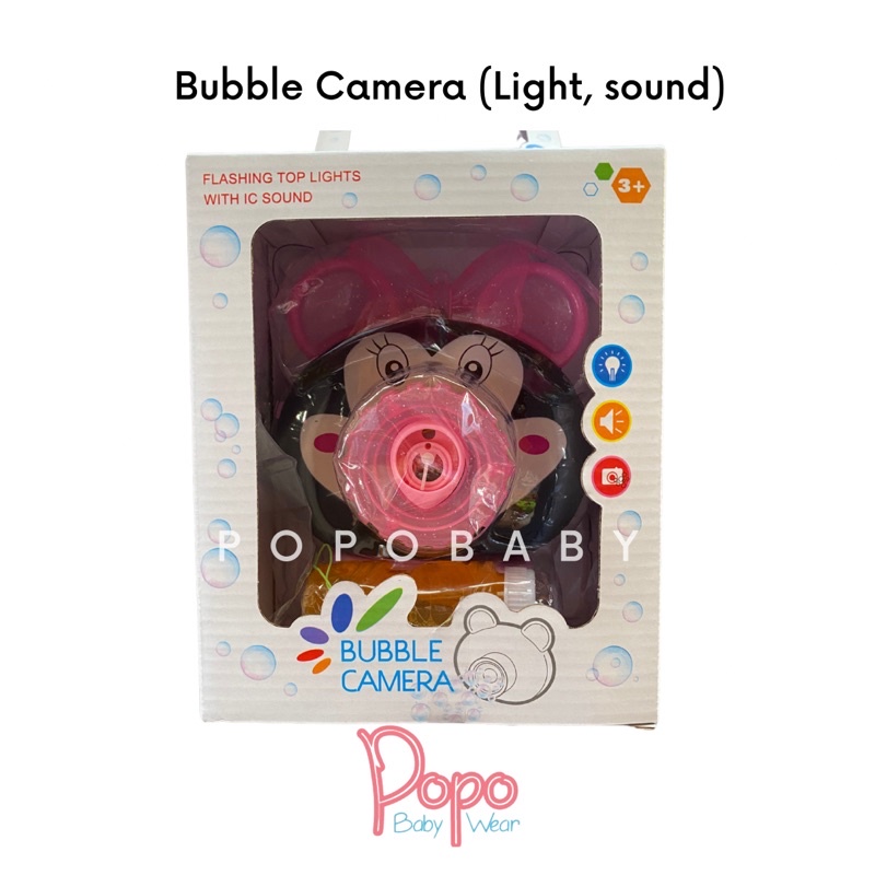 Bubble Camera/ Mainan Kamera Gelembung (Minnie mouse/FREE BUBBLEWRAP)