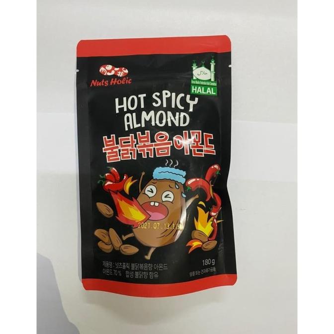 

{{{{}}] Nuts Holic Hot Spicy Almond 30gr. kacang almond korea