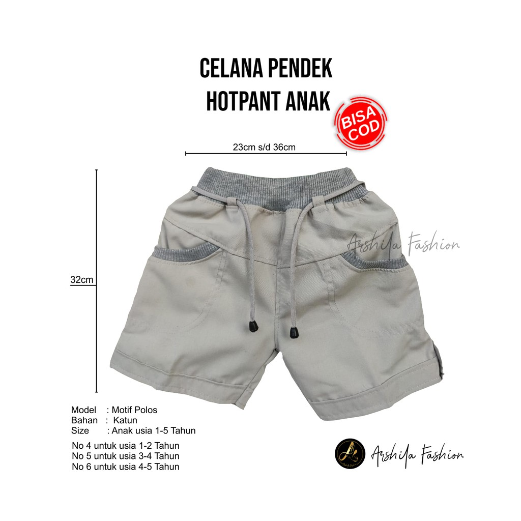 Celana Hotpan Anak 1-5 tahun / Celana Pendek Anak