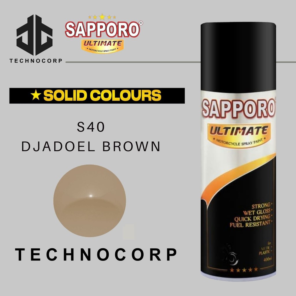 

Cat Semprot SAPPORO ULTIMATE S40 DJADOEL BROWN