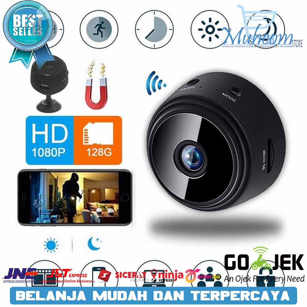 A9 Spy Camera Wifi Hd 1080p P2p Kamera Cctv Mini Ip Cam Wireless Night Vision Motion Detector Shopee Indonesia