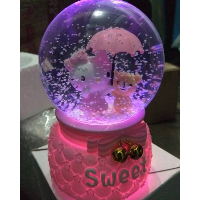 Kotak Musik Hellokitty / snowball hello kitty/ snow globe