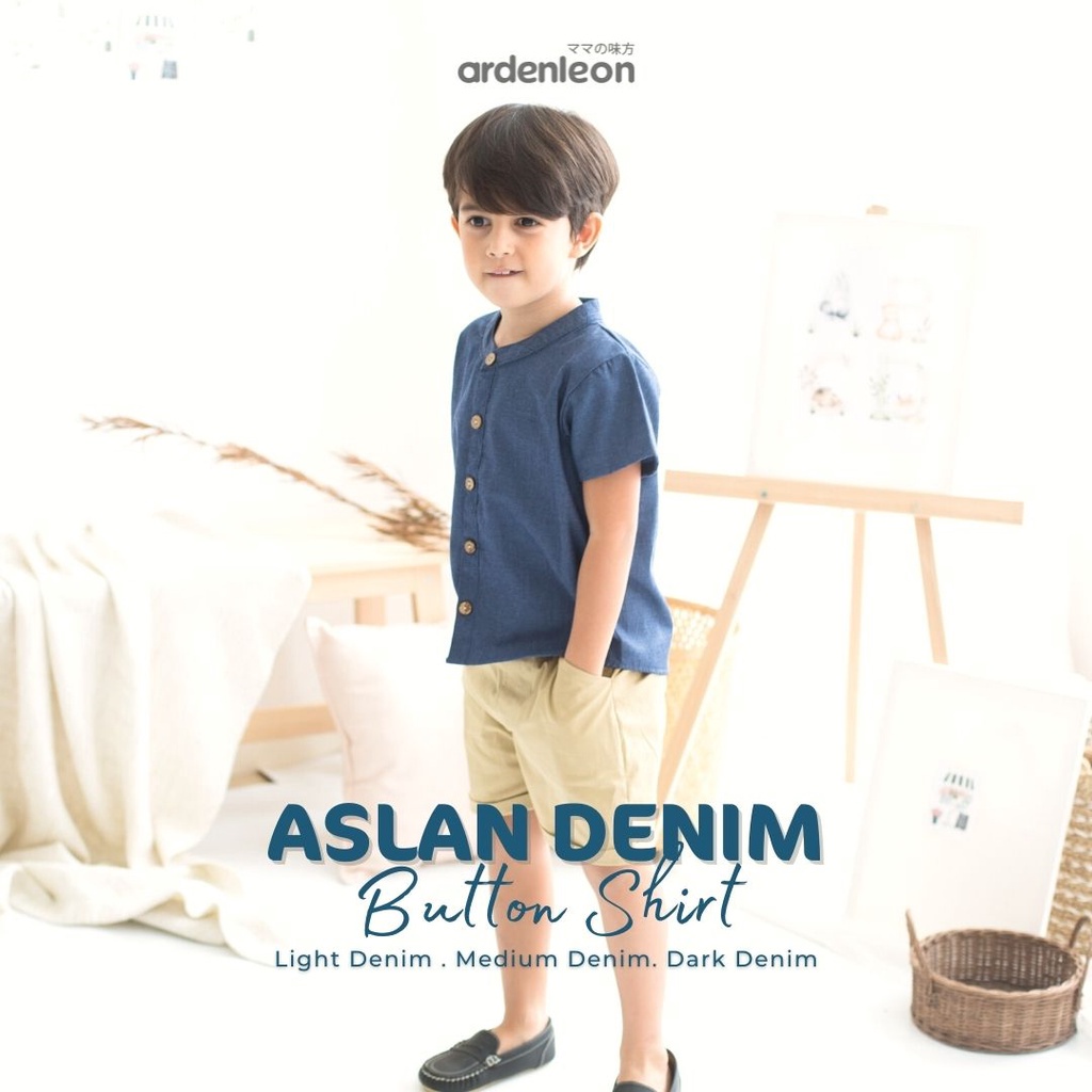 Ardenleon Denim Aslan Atasan Anak (1-7 Yr)