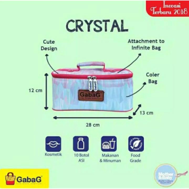 GABAG Cooler Bag Single Infinite Series (Tas Penyimpan Pendingin ASI) TERLARIS