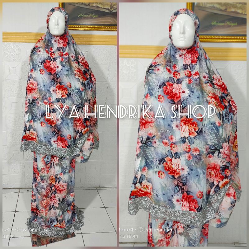 Mukena rayon adem jumbo bordir