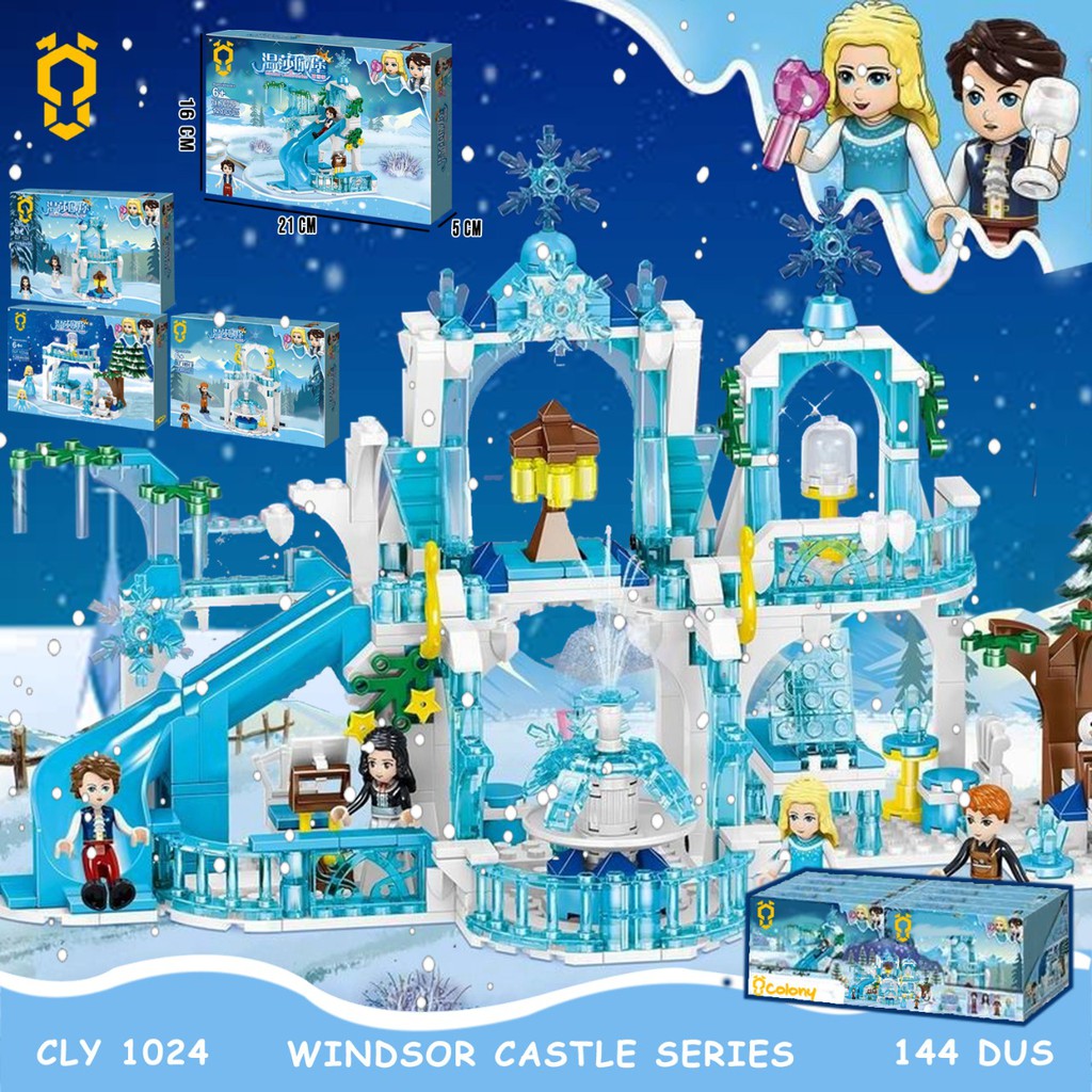 PROMO CLY1024 Snow Castle Mainan Anak Balok Blok Block Brick Susun COLONY