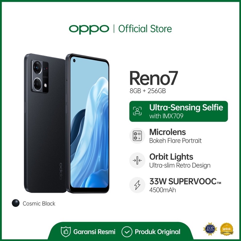 OPPO Reno7 4G 8GB/256GB [Snapdragon 680 Octacorre, 4500mAh 33W SuperVOOC]