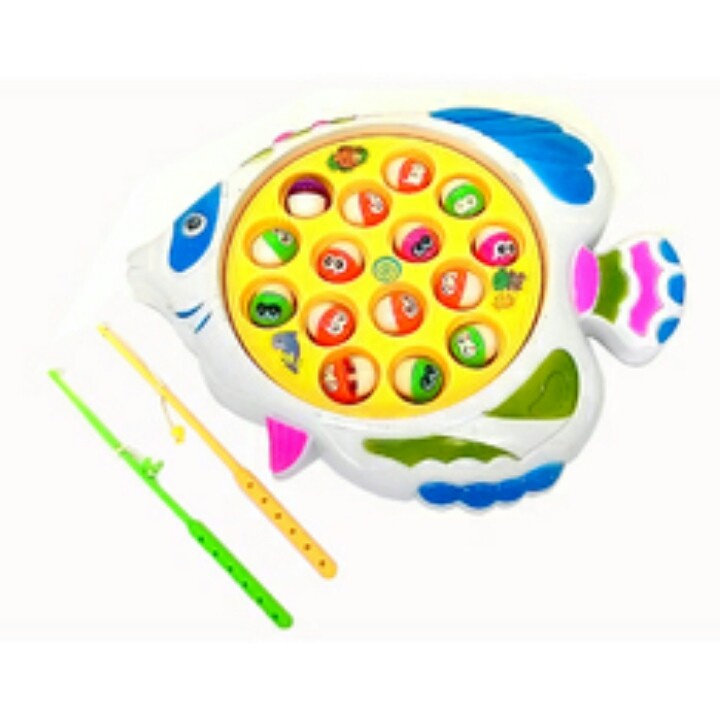 MO - Fishing Game music putar mainan pancing ikan balita anak dus hijau